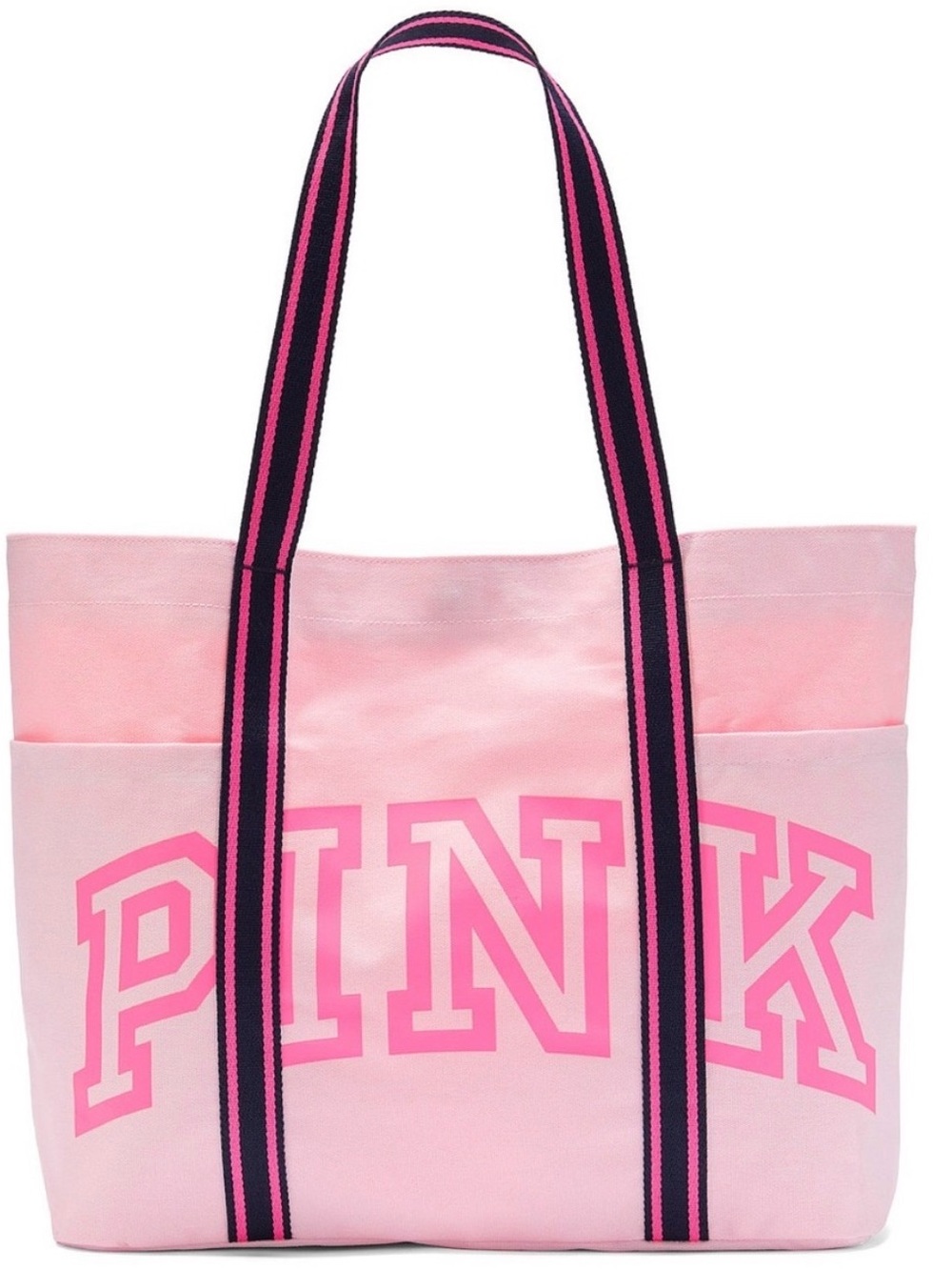 NEW Victoria's Secret PINK Logo Summer 2026 Canvas Pink Tote Bag
